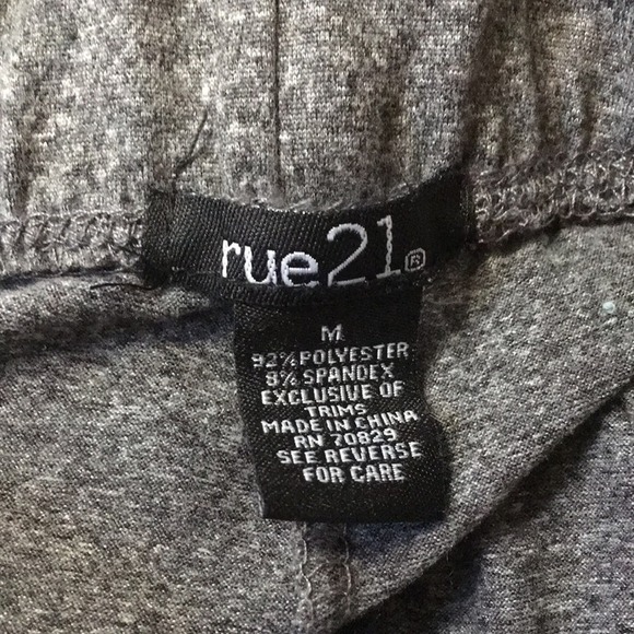 Rue 21 super soft gray leggings elastic waist - Picture 4 of 14